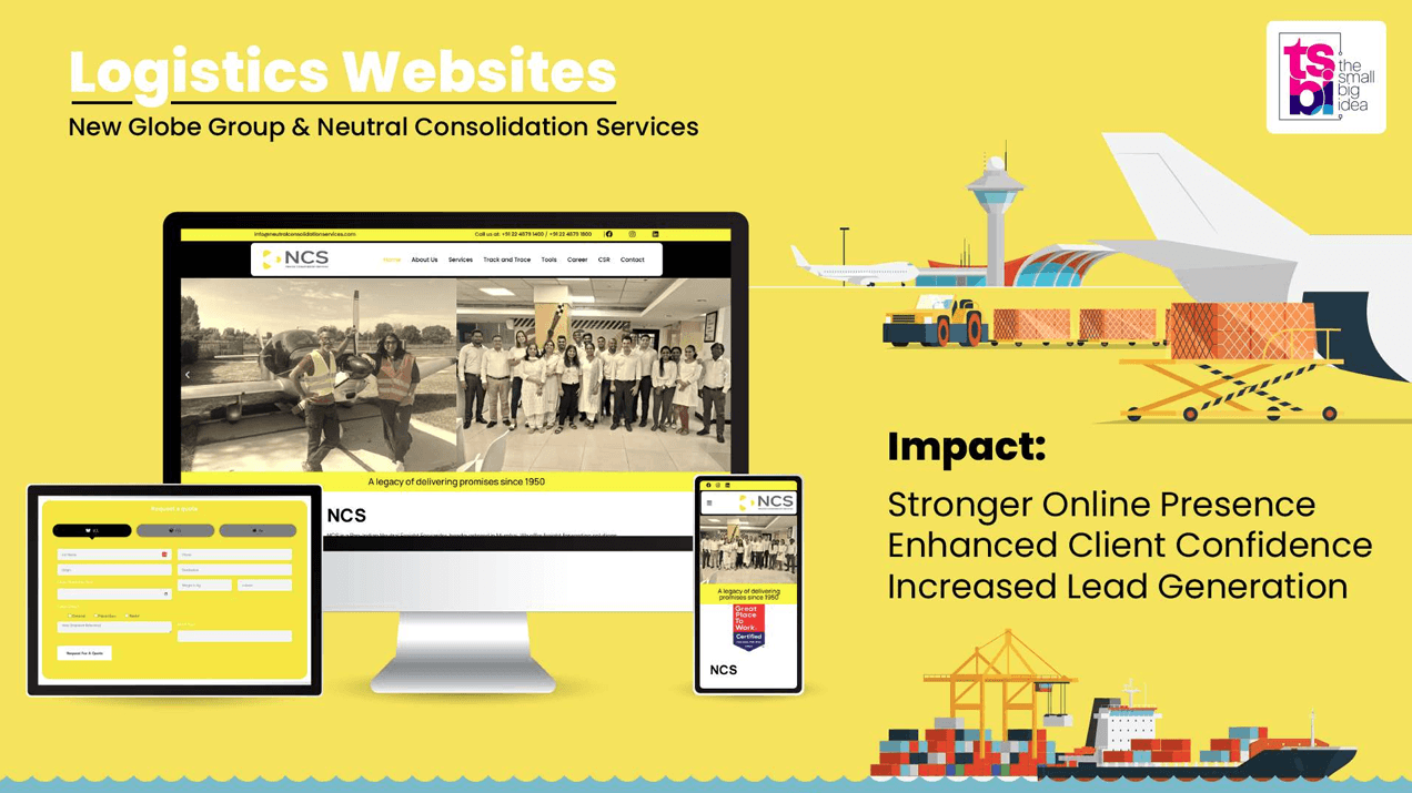 Logistics Websites: Stronger Digital Presence for New Globe Group & NCS